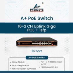 A+Products Poe Switch 16 Port (16 FE + 2 GE + 1 SFP Port)