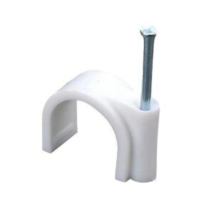 Cable Clips 20mm 100 Pcs With Metal Nails