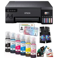 Epson Ink Tank Color Photo Printer A4 L8050 Single Function Print | WIFI  (PVC CARD) 6 Color