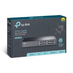 TP-Link 16 Port Gigabit Easy Smart PoE+ Switch (8 Poe GE + 8 GE) TL-SG1016PE