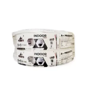 A+ Products 3+1 Video Copper PVC 90Y White (020+7/36 CCA)