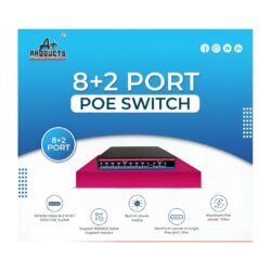 A+Products Poe Switch 8 Port (8 FE+ 2 FE Port)