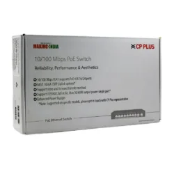 CP-Plus Poe Switch 8 Port (8 FE + 2 GE Port)