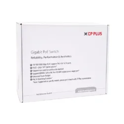 CP-Plus Poe Switch 4 Port (4 GE + 2 GE Port) CP-DNW-GPU4G2-48C