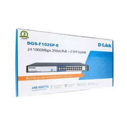 D-link Poe Switch 24 Port (24 GE + 2 SFP Port) DGS-F1026P-E